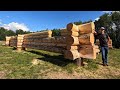 Building My Log Home Pt. 8 - Half Way Done the Walls