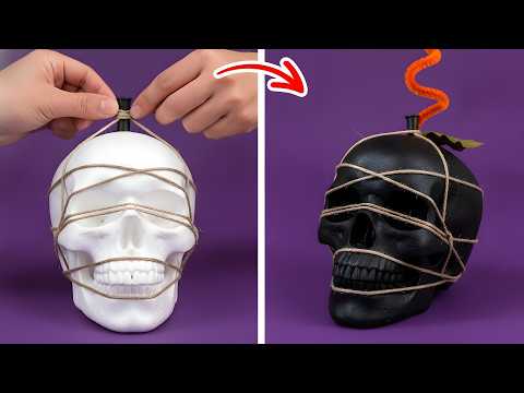 🎃👻 오싹함 가득! 집에서 쉽게 만드는 할로윈 DIY 공예 아이디어