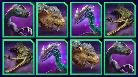 ALL UNIQUE RAID BOSSES (JURASSIC WORLD ALIVE)