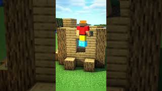 best starter house tutorial short #minecraft #minecraftcrops #minecrafttutorial
