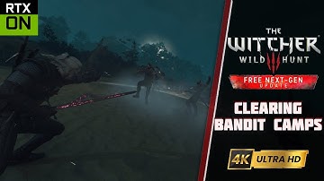 Clearing Bandit Camps | RT & DLSS ON | The Witcher 3 | Next Gen