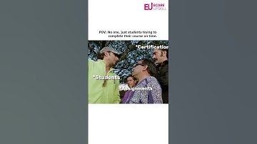 When Assignments and Certifications Take Over Students Life | eCare Upskill #shorts