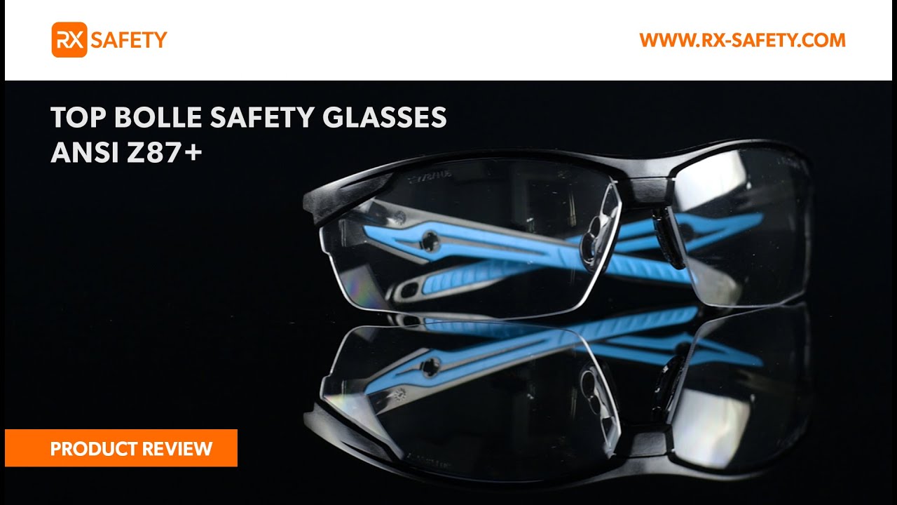 Top Bolle Safety Glasses ANSI Z87+ RX Safety YouTube