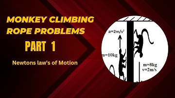 MONKEY AND ROPE CONCEPT ( Monkey 🐵 climbing on rope) PART 1  (Newton’s law’s of Motion ) NEET JEE