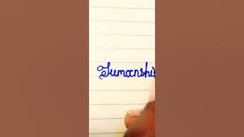 How to write in himanshi cursive writing #cursivehandwriting #hendwork #shortvideo #trend #cursive