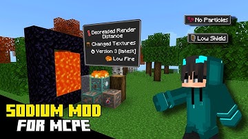 Finally Sodium Mod For Minecraft Pe || Sodium Mod For MCPE 1.20 || Boost FPS In MCPE Sodium Mod