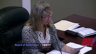 Nantucket Board of Selectmen - 12/6/17