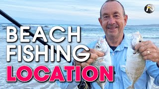 How You Choose A Location For Beach fishing! NIPPERS For Bait!