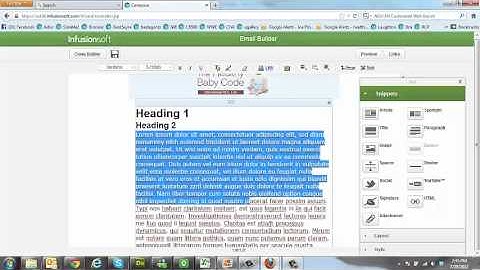 How to send an email broadcast with Infusionsoft