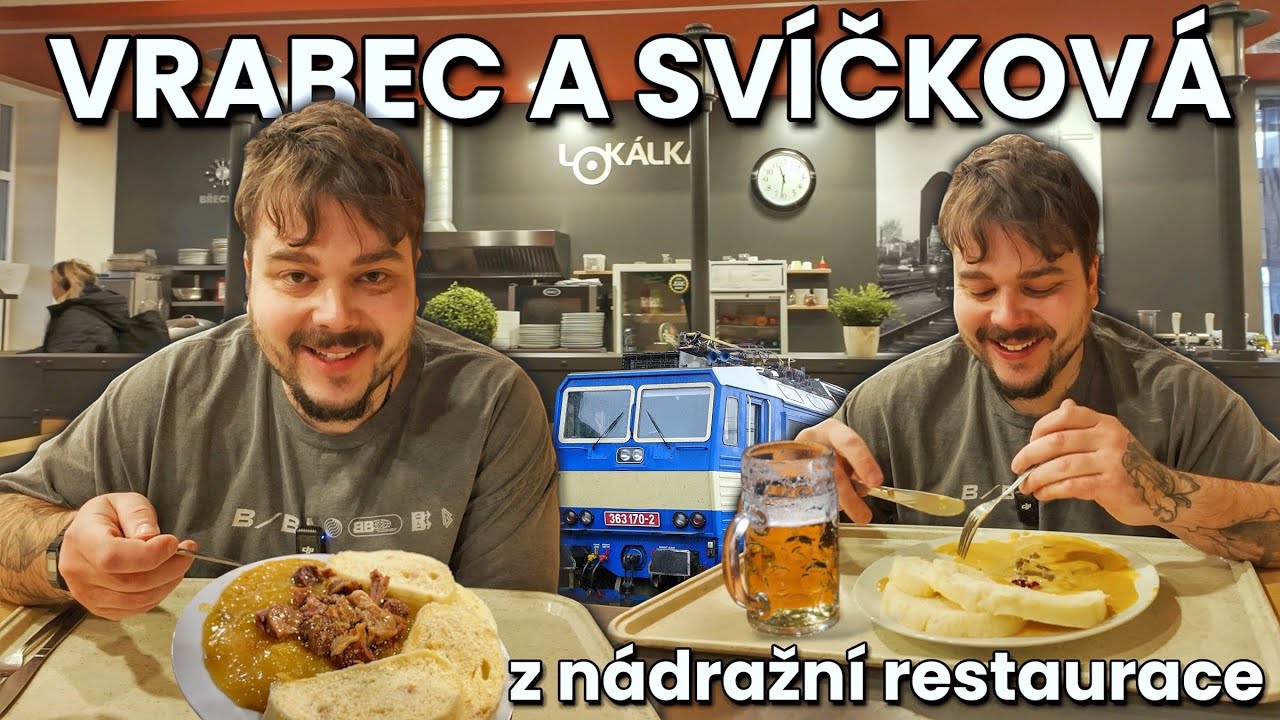 KLASICKÁ ČESKÁ NÁDRAŽKA V HEZKÉM KABÁTKU!😎UMÍ TAM ČESKOU KUCHYNI?🤔LOKÁLKA BŘECLAV🚂