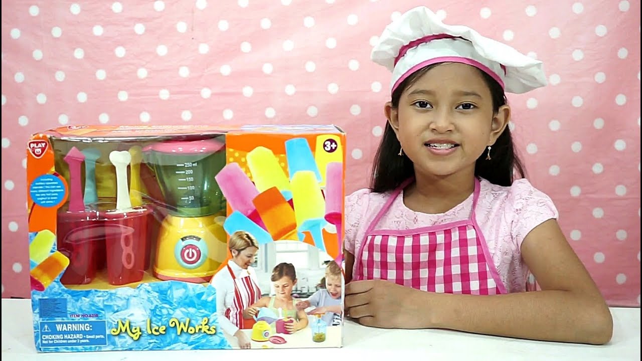 Drama Main Jualan Jualan Es Jus Buah 💞 Unboxing Blender Mainan Anak Perempuan 💞 Riska Incess. 