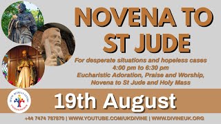 (LIVE) Novena to St Jude for desperate situations and hopeless cases (19 August 2023) Divine UK