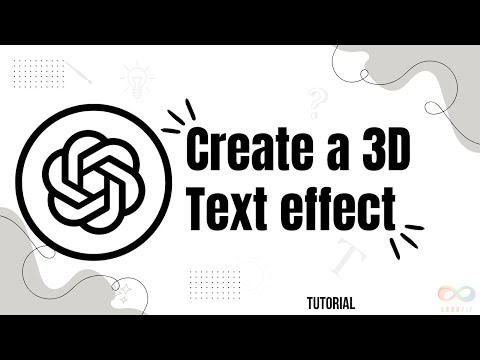 How to create a 3D text effect on ChatGPT