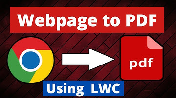 Download Webpage in PDF via LWC(Lightning Web Component) || Salesforce
