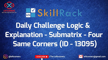 submatrix - four same corners (05-05-2021) | skillrack daily challenge