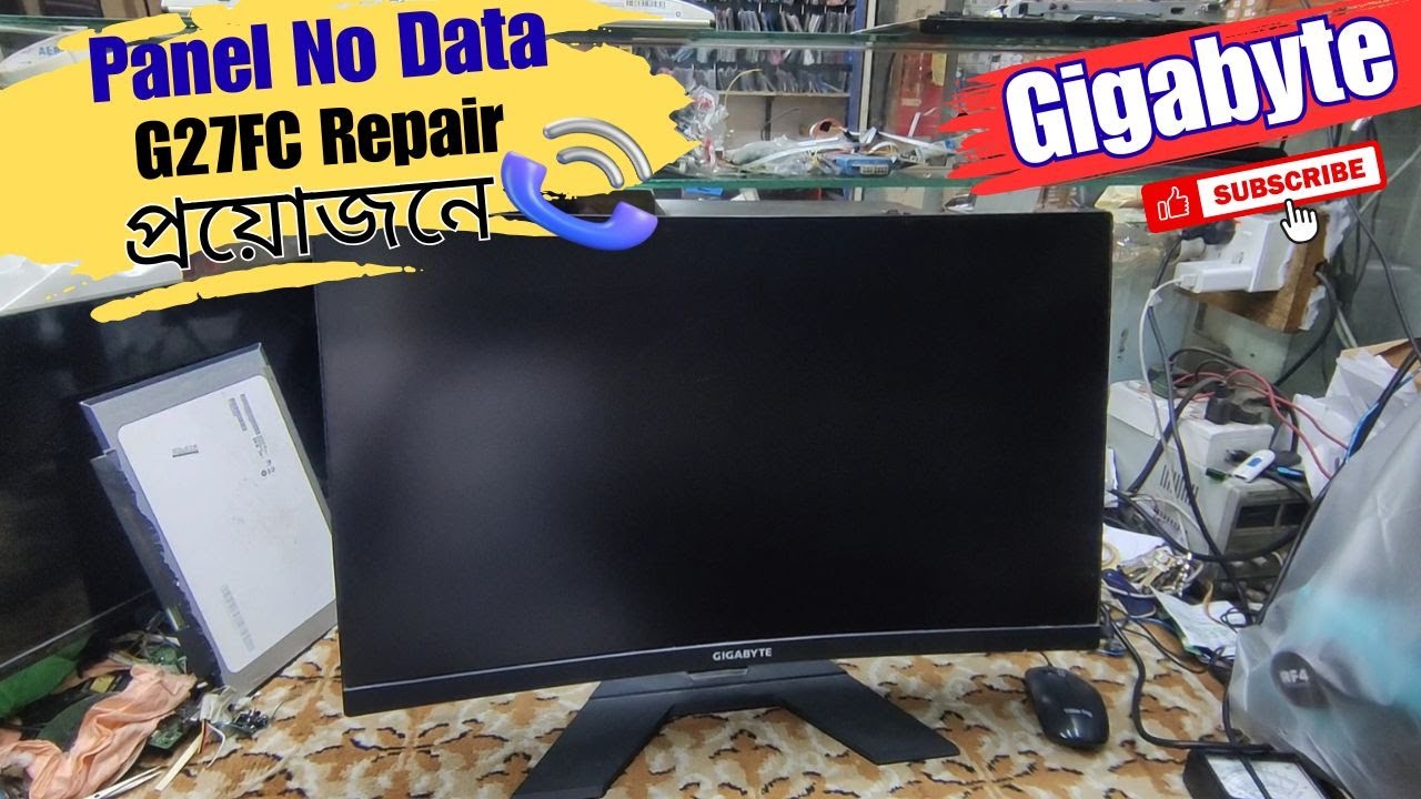 How To Repair Gigabyte Monitor G27FC Panel No Data | Created by