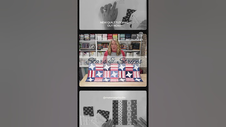 This month’s tutorial is live!  Check out the related video link to the Stars & Stripes table runner