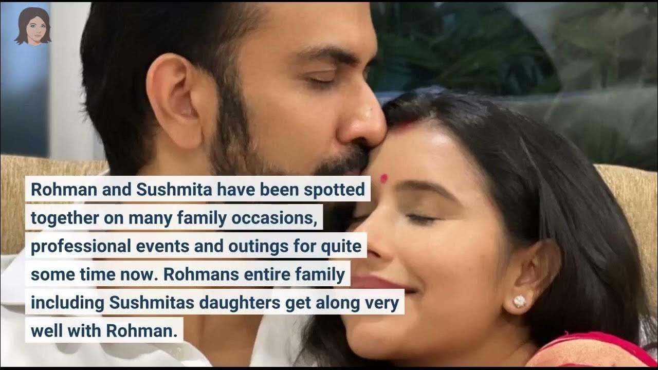 Sushmita Sen kisses boyfriend Rohman, people say get married - YouTube