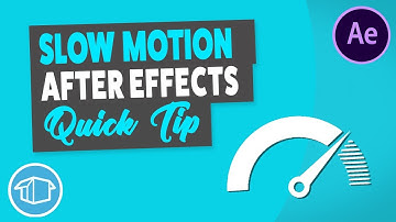 Smooth Slow Motion Video - After Effects Tutorial Quick Tip