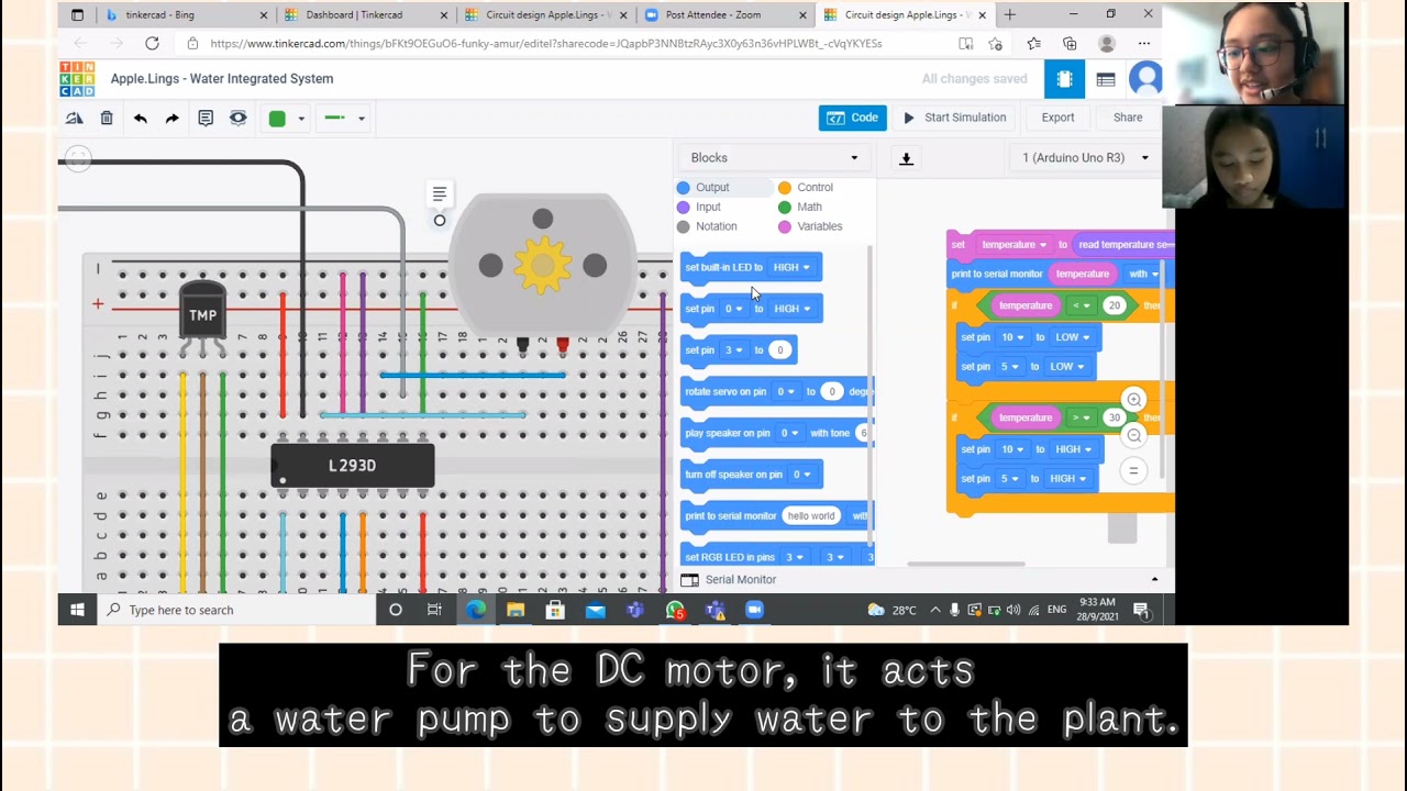 Intergrated Water System (Team Apple Ling: Josephine kangon and Lorraine Kirit)