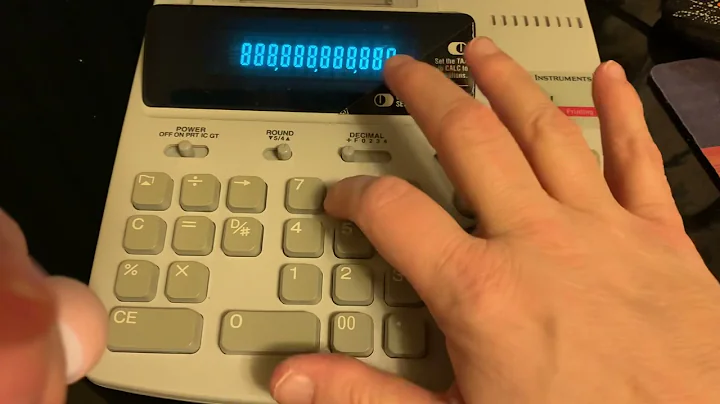 Texas Instruments TI 5045SV Printing Calculator Super View 12 Digit 2 Color