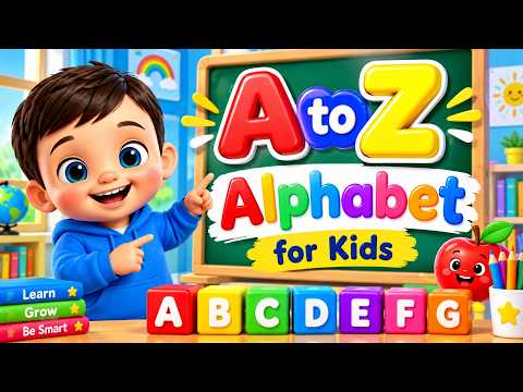 🔤 ABC Phonics Song + Learn ABC A to Z | A for Apple 🍎 Fun Kids Songs | LEARN THE ALPHABET A TO Z