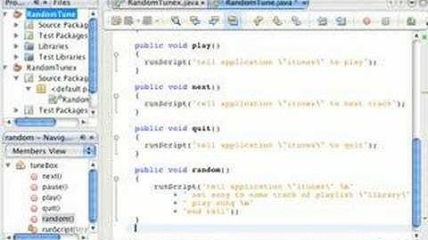NetBeans, Java, AppleScript and iTunes - Part 2