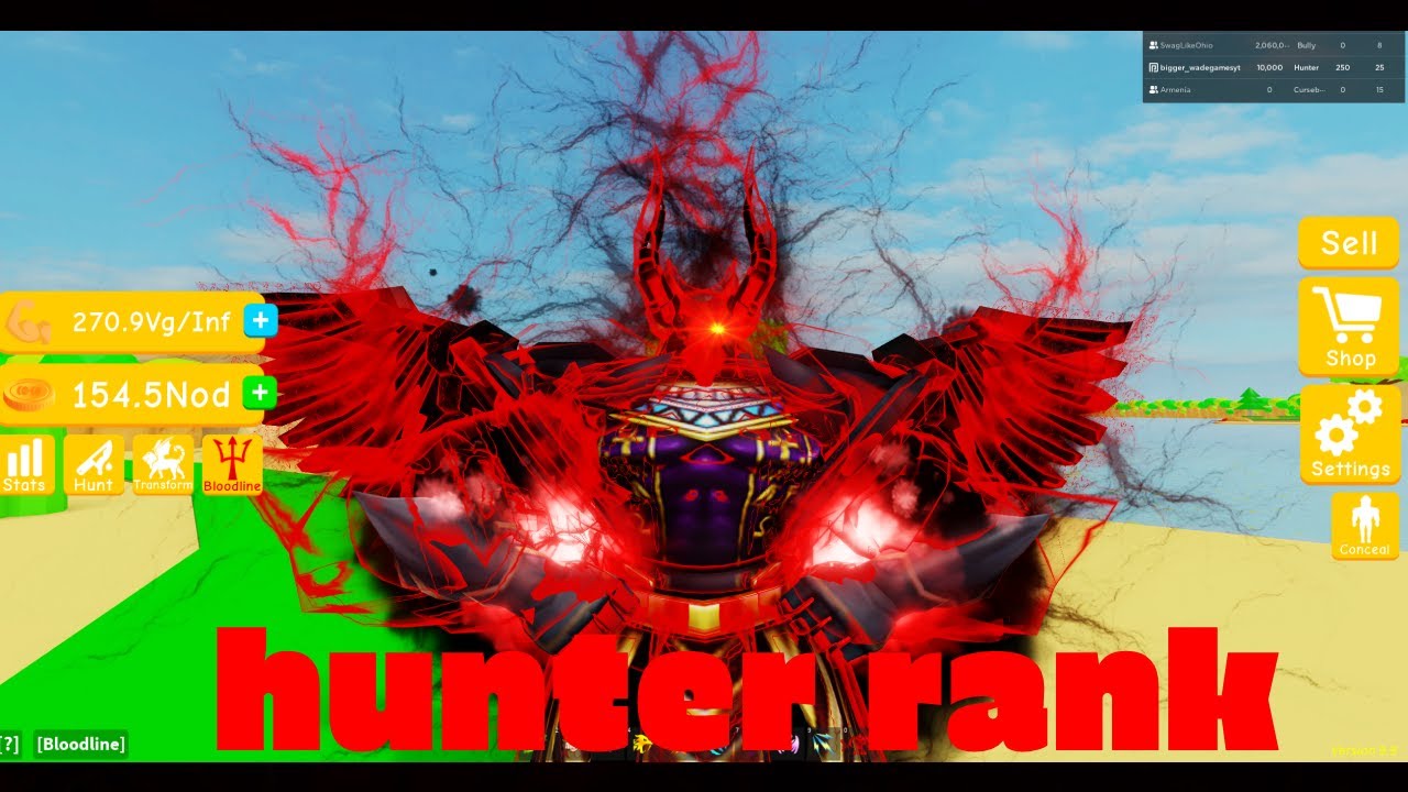Lifting Sim Ranks killing in lifting sim! with hunter rank!👿😀 - YouTube