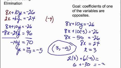 Solving Systems by Elimination (part 2)