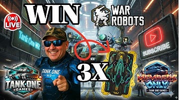 🔴LIVE WAR ROBOTS | 3 × KAJI DATAPAD GIVEAWAY | TANK ONE WR UNLEASHED!!!
