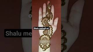 very easy beautiful Arabic mehndi design for handeasy Arabic mehndi designhennadesign shortviedo.