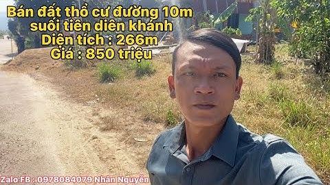(Đã bán) Cần bán đất thổ cư suối tiên diên khánh giá rẻ