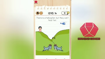 Brain Test 2 Bad Luck Betty Level 14 these is a helicopter but they cant hear her