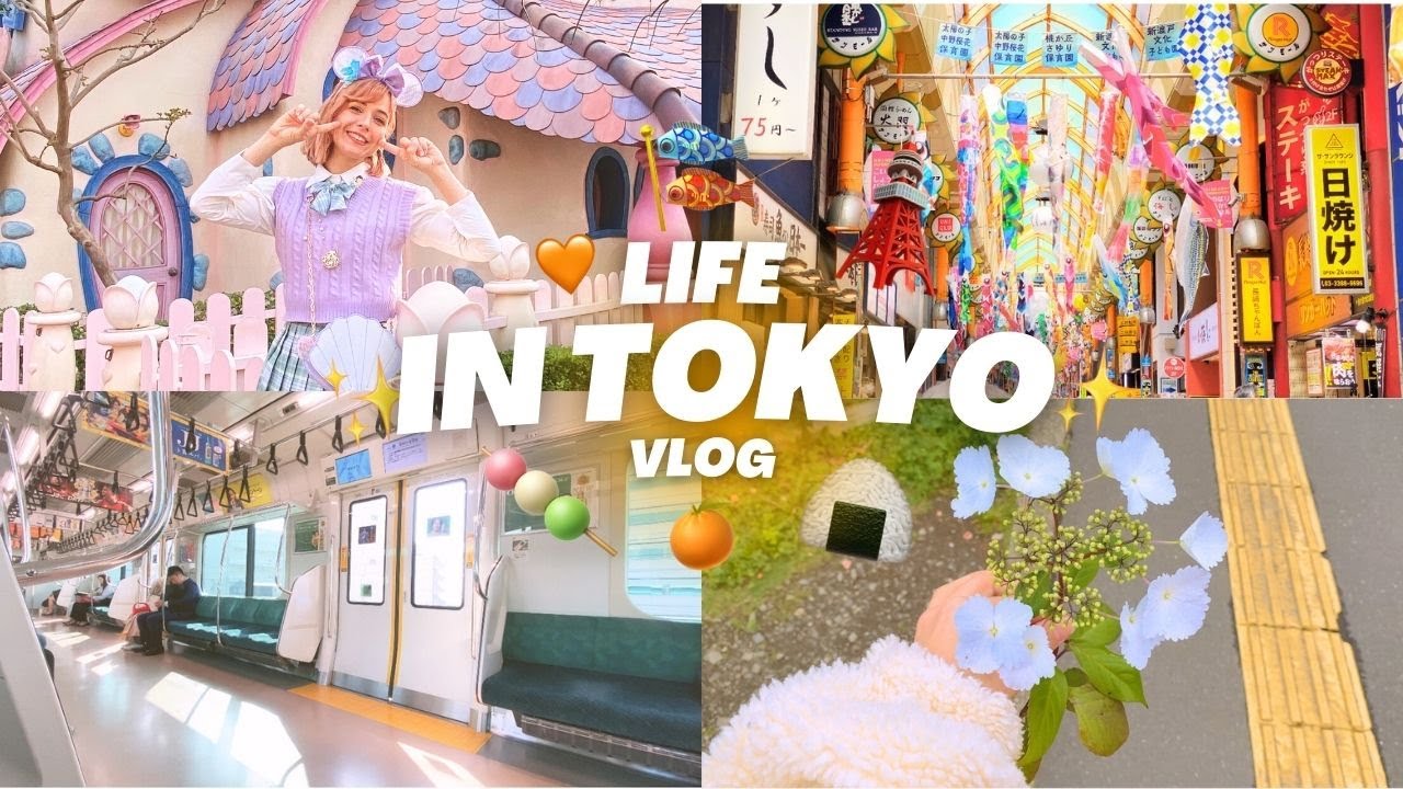 life in tokyo april vlog: disneyland, fabric shopping, PAIDA concert, studying japanese