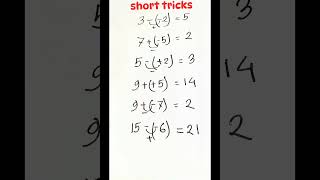 Math Short Tricks 🔥 | Addition &amp; Subtraction Easy Method #shorts #maths #easy #exam #study