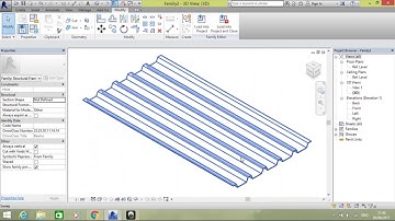 Tạo mái tôn trong revit