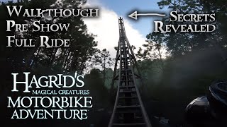 Hagrids Motorbike Coaster - Pov Front Row Pre Show Walk Through Queue Wide Angle