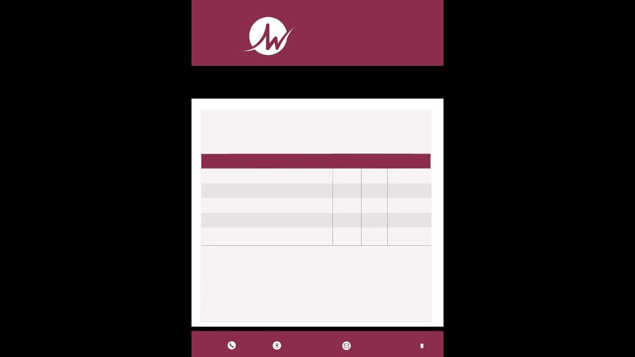 Modern Editable Invoice, Billing Form Template,Business Invoice,Receipt ,Digital Order Form