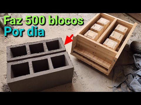 Economical Wooden Mold Makes 2 Blocks at a Time Easy to Make Class