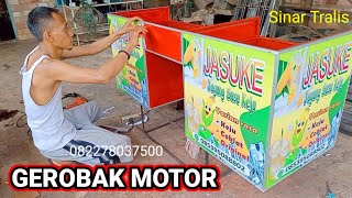 cara buat gerobak motor jualan || JASUKE