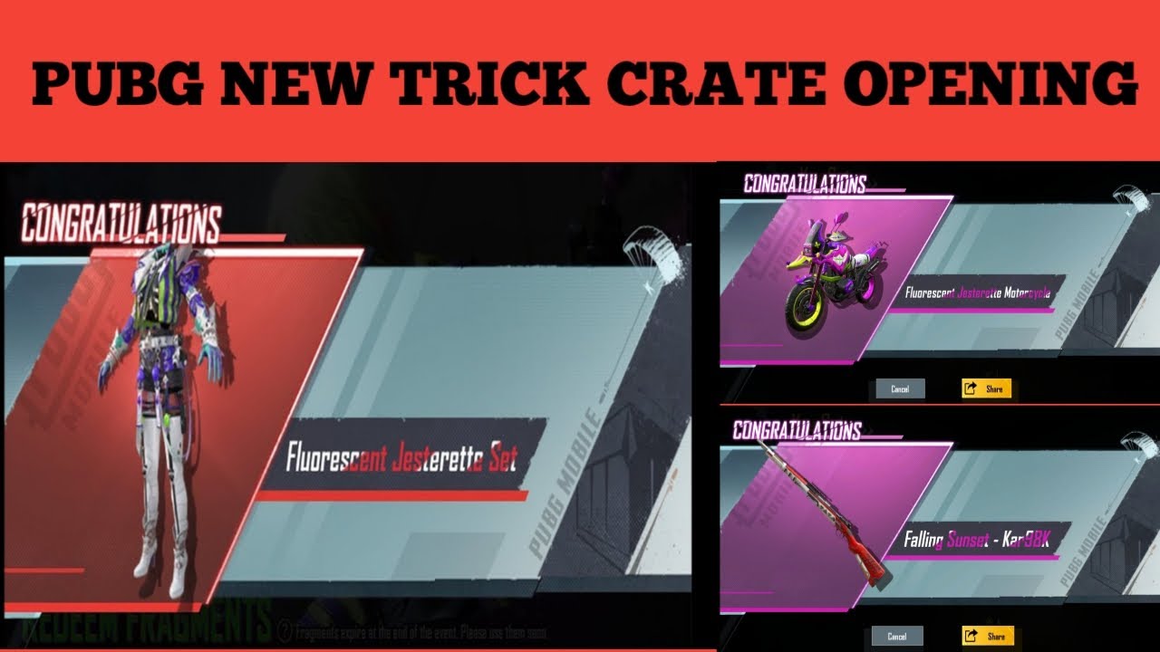 PUB-G NEW CRATE OPENING TRICK | PUBG KR CRATE OPENING TRICK | MYTHIC CRATE OPENING | NEW CRATE OPEN