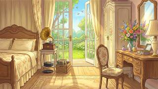 A Peaceful Cottage On A Vintage Spring Morning In The 1940s With Oldies Playing In Another Room