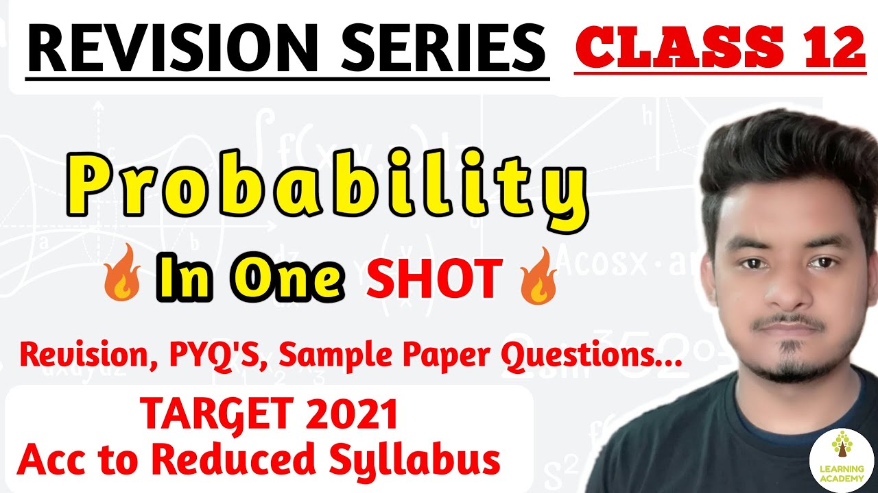 Probability Class 12 | 1 Shot Video | NCERT CBSE | Learning Academy ...