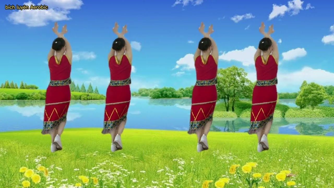 HỒ TRÊN NÚI_// TẬP CÙNG HƯỚNG_NHẢY DÂN VŨ // Bích Luyện Aerobic