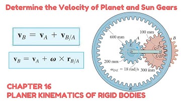 Determine the velocity of Planet and Sun Gears (Relative Velocity) - Engineers Academy