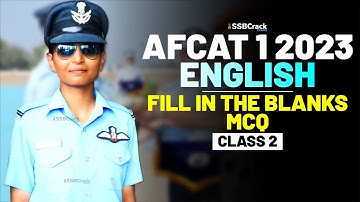 AFCAT 1 2023 Exam English 45 Days Crash Course - Fill in the Blanks - Class 2