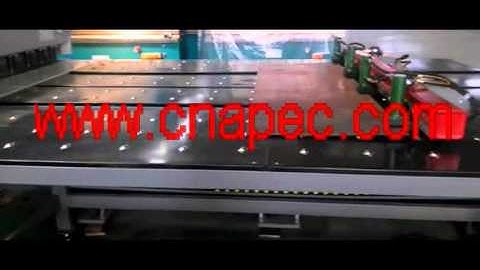 Brand APEC Hydraulic Guillotine Shear with auto feeding system