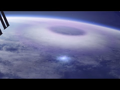 See an Elve and Blue Jet as seen from space in this animation - YouTube