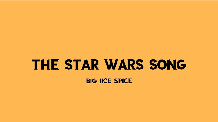Big Jice Spice - The Star Wars Song (Official Lyric Video)