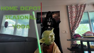Home Depot Yoda Halloween / Christmas Seasonal Animatronic Unboxing and Review